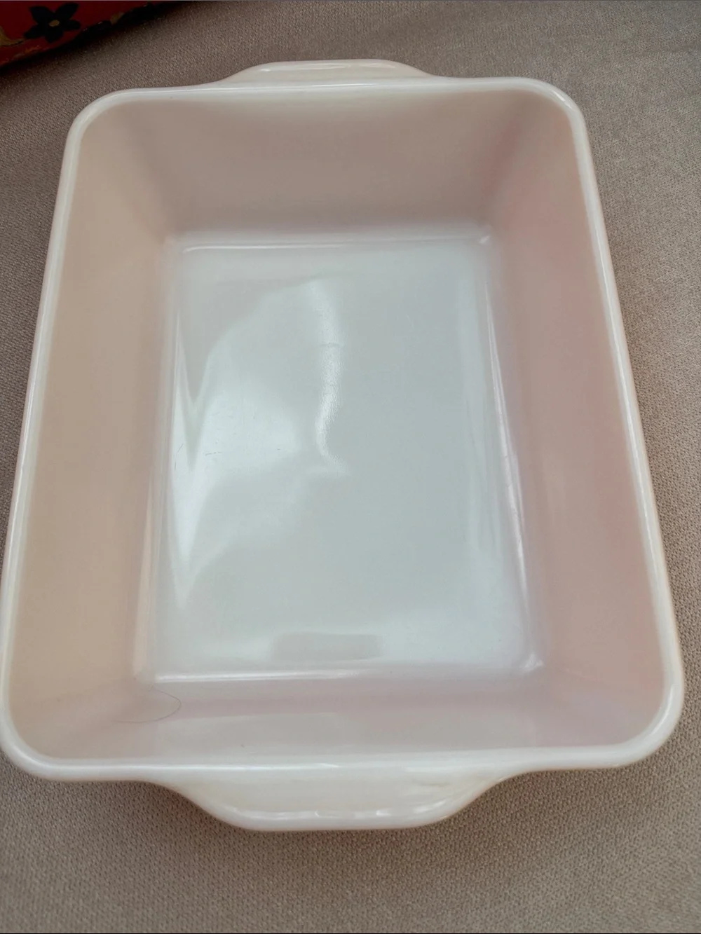 Vintage Pyrex 0503 Orange Rectangle Casserole Ovenware Dish 1 1/2 Qt No Lid